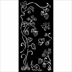 Vastag stencil cm 12X25 - Hidden Grove strawberries