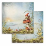 Scrapbooking kétoldalas papír - Hidden Grove gnome