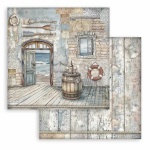 Scrapbooking kétoldalas papír - Silent Sea barrel