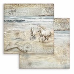 Scrapbooking kétoldalas papír - Silent Sea horses