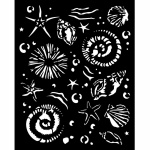 Vastag stencil cm 20X25 - Silent Sea starfish