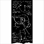 Vastag stencil cm 12X25 - Silent Sea fossil