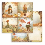 SBB1096 - Scrapbooking kétoldalas papír - Whispering woods 4 cards