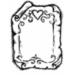 Akril pecsételő 5 x 7 cm Parchement