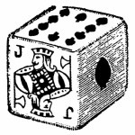 Akril pecsételő 5 x 7 cm Dice