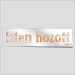 Stencil, mini HM14 - Isten hozott