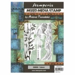Mixed Media Stamp cm 15x20 Sir Vagabond Japánban bambusz