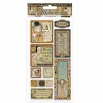 Chipboard cm 15x30 - Klimt inspirációk