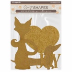 MDF figurák: Furry Friends dog and cat silhouette