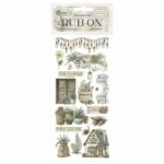 Rub-on cm 10,16x21,6 - Herbarium Silvae cottage