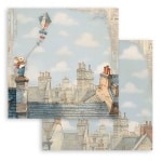SBB1116 - Scrapbooking kétoldalas papír - Family kite