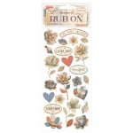 DFLRB214 - Rub-on cm 10,16x21,6 - Family patchwork flowers