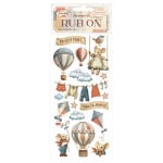 DFLRB218 - Rub-on cm 10,16x21,6 - Family Air balloons