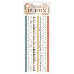 DFLRB219 - Rub-on cm 10,16x21,6 - Family stripes