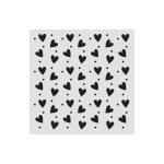 KSTDS68 - Vastag stencil cm 12X12 - Family heart texture