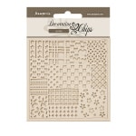 SCB280 - Chipboard cm 14x14 - Family patchwork pattern