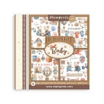 DFLRBX05 - Rub on kit cm 15,5x15,5 - 6 pages Baby