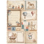 DFSA41089 - A4 rizspapír csom. - Baby cards