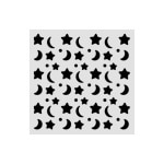 KSTDS71 - Vastag stencil cm 12X12 - Baby star and moon