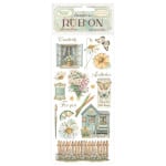 DFLRB222 - Rub-on cm 10,16x21,6 - Daisy Art cottage