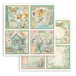 SBB1130 - Scrapbooking kétoldalas papír - Daisy Art 4 cards
