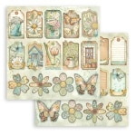 SBB1131 - Scrapbooking kétoldalas papír - Daisy Art tags