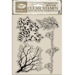 WTK232 - Akril pecsételő cm 14x18 - Herbarium Silvae tree branches